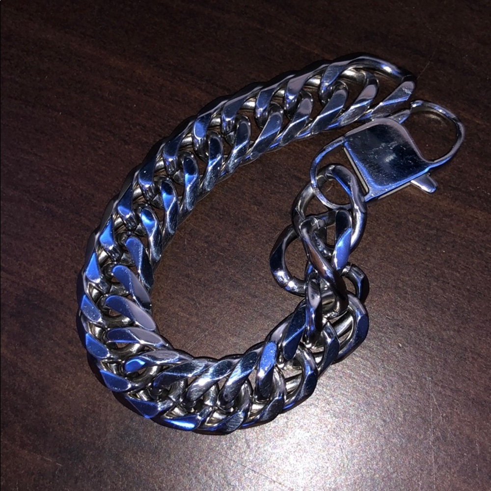 Silver Cuban bracelet